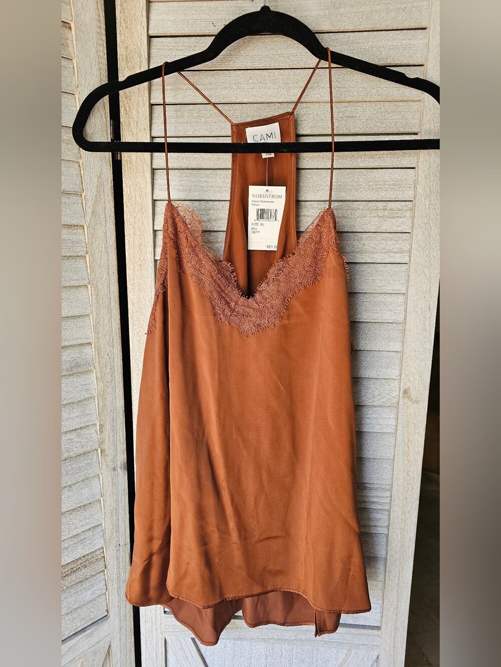 CAMI NYC Women's Racer Top 100% Silk